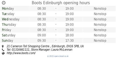 boots pudsey opening times.